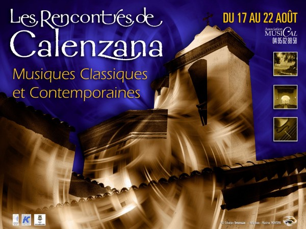 Affiches 4 x 3 mètres des Rencontres de Calenzana - Festival de musique classique